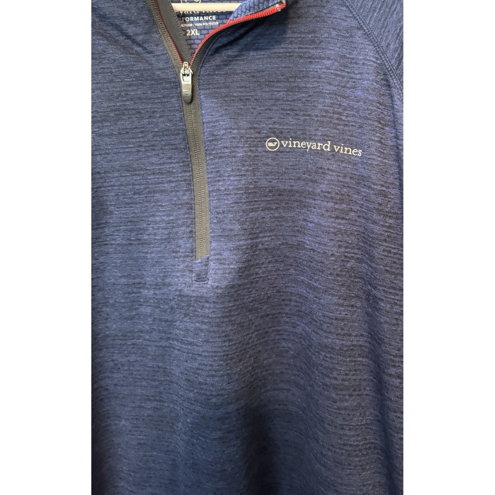 VINEYARD VINES Performance 1/4 Zip Pullover Jacket Navy XXL Customized - Picture 3 of 14
